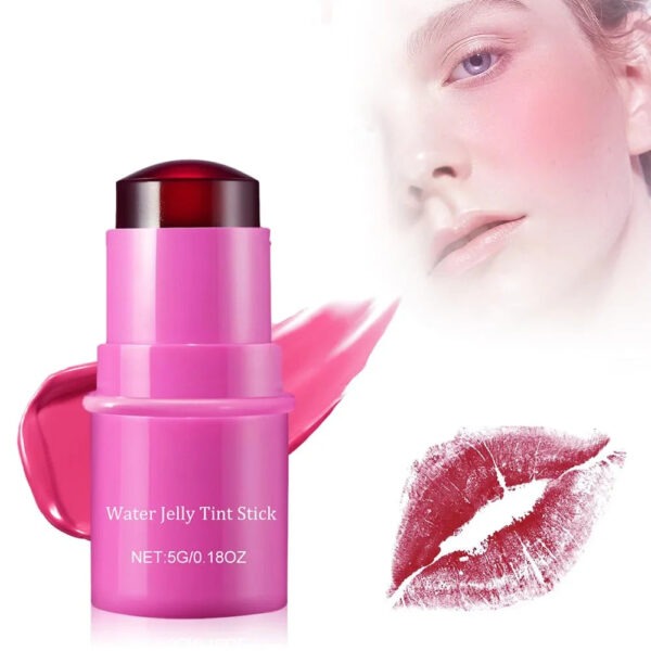 Water Jelly Tint Lip Cheek Blush Stain Pack Of 4Pcs - Image 4